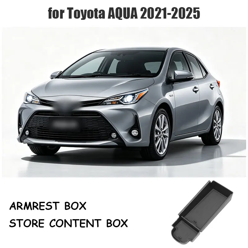 for Toyota AQUA 2021-2025 armrest box storage box central control box decorative storage box accessories