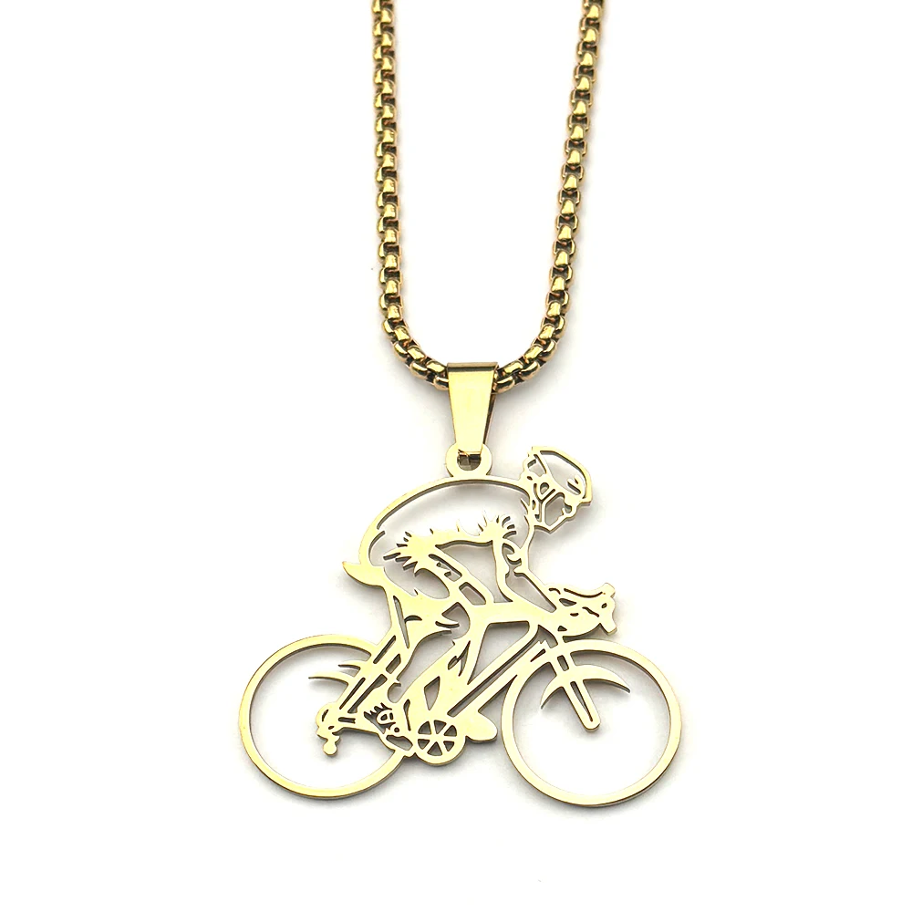 Mountainbike Fahrer Kette Für Frauen Männer Edelstahl Silber Farbe Extreme Outdoor Sport Liebhaber Männlich Hiphop Halskette Schmuck – Detail 8