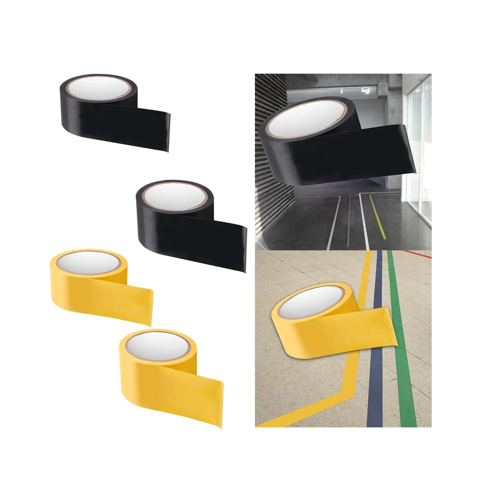 Hazard Caution Warning Tape Wear Resistance Durable Waterproof PVC Tape for Equipment Construction Floors Factory Stairs