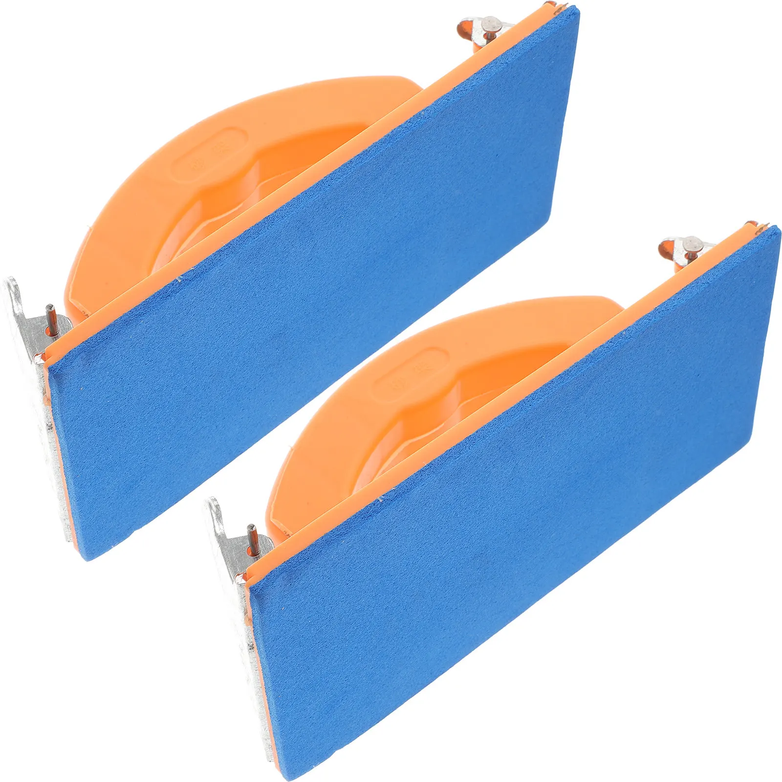 2Pcs Sandpaper Holder Right Angle Ergonomic Rubber Handle Anti-Slip Grip for Drywall Wood Metal Wall Sanding Polishing Grinding