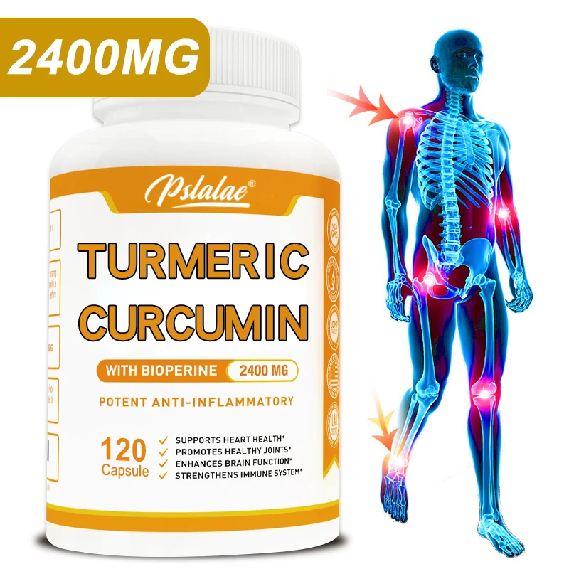 

Turmeric Curcumin - Supports Joint, Digestive and Immune Health, Improves Absorption, Relieves Joint Pain, Antioxidant, Non-GMO
