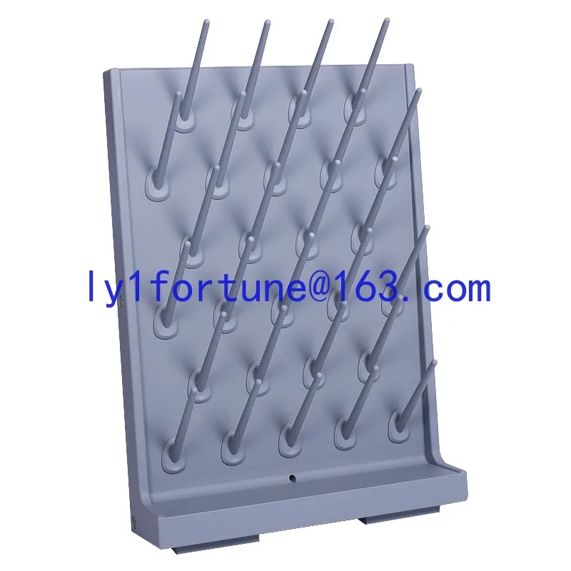 High density PP drip rack 27 rods cup holder drain rack laboratory laboratory utensils drying rack