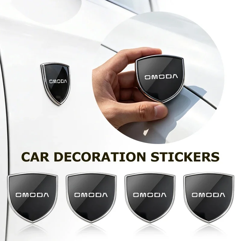 Automobile 3D Stereo Alloy Badge Decal Body Decor Sticker For Chery Omoda C5 Tiggo 4 Pro Tiggo 7 Jaecoo J7 J8 Jetour Exterior Pa 3