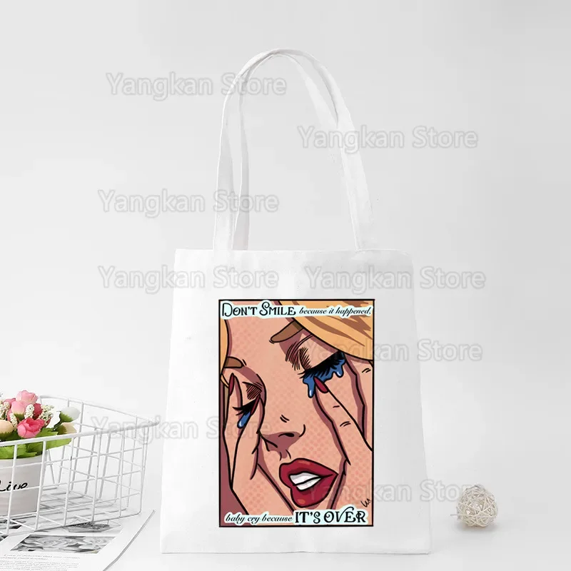 

Sabrina Carpenter Shopper Bags Shopping Bag Tote Bag Shoulder Bag Canvas Bags Large Capacity College Handbag