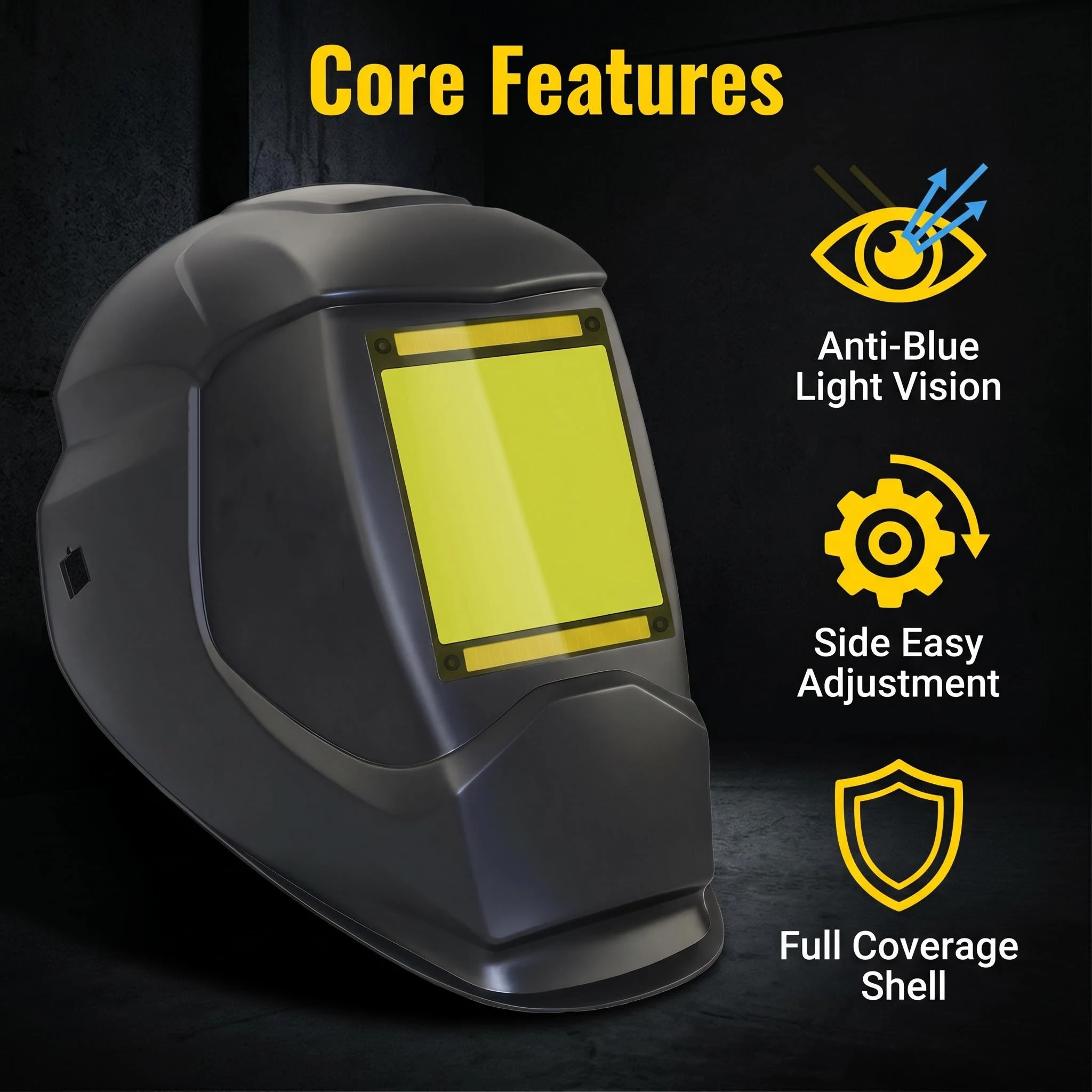 Upgraded Anti-Blue-Light Large-Window Welding Cap for Perfect Protection Choose This Welding Helmet for Optimal Safety