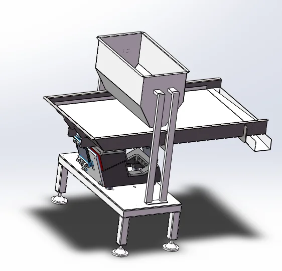 

Conveyor with Hopper and Electromagnetic Vibrating Feeder, Providing Uniform Feeding and Stable Flow Rate