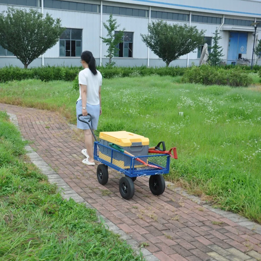 

Тележка для инструментов Wagon Cart Садовая тележка грузовики делает ее легче транспортировать дрова