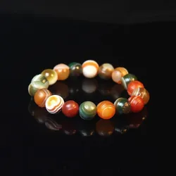 Gobi Stone Alxa Colorful Thread Bracelet Cultural Play Silk Wrapped Agate Bracelet Agate Bracelet