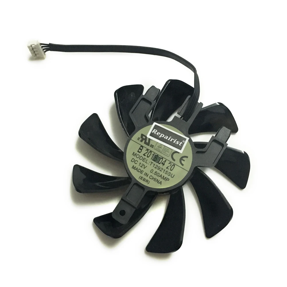 1 Piece Of DIY T129215SU GPU Cooler Video Fan For Powercolor RX5600 RX5700 ITX 8GB Graphics Card As Replacement