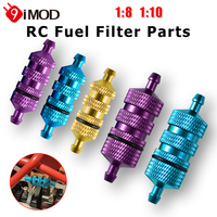 9IMOD Fuel Filter 1/8 1/10 Oil Filter RC Aluminum RC Model Car Spare Parts 02156 80118 For HSP Hobo HPi Leihu Henglong Vehicle