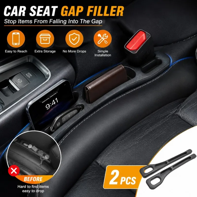 

For Renault Clio Megane Captur Kadjar Laguna Scenic Espace Koleos Car Seat Gap Filler Between Seats Crevice Interior Accessories