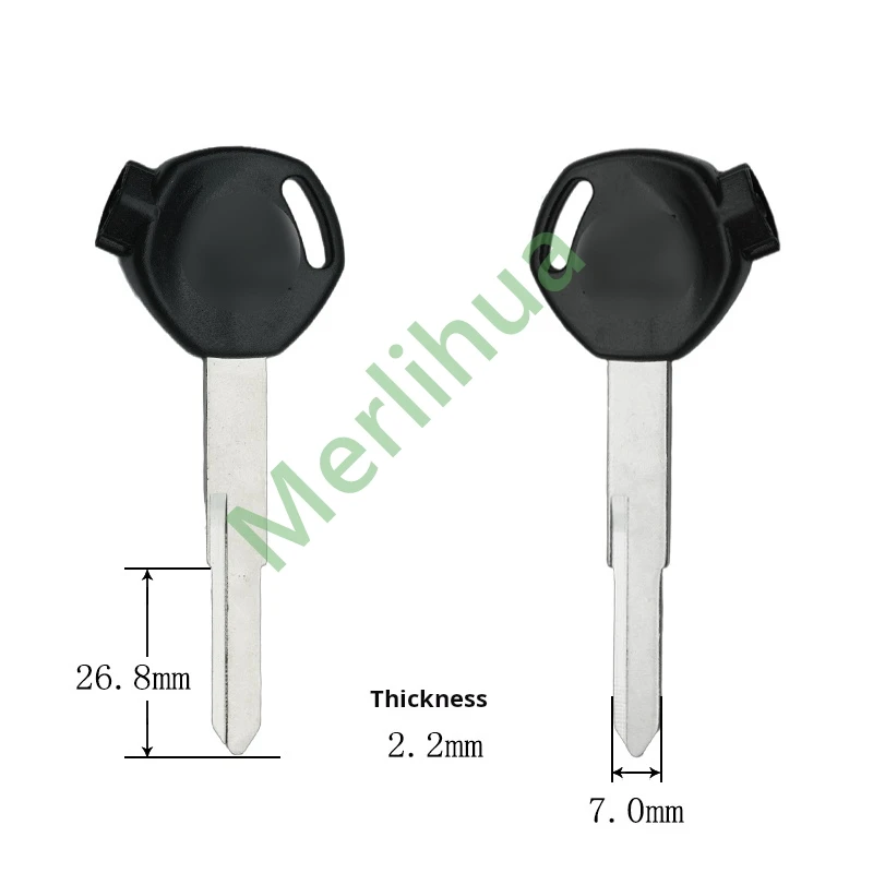 Chiave moto Honda, adatta per: chiave moto Honda Xindazhou Wuyang WH100 Joy 125CC Jiaying vuota (inclusa magnete)