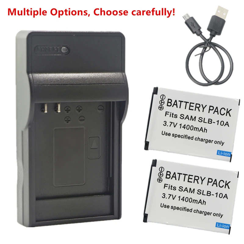 Akumulator SLB-10A lub ลadowarka do Samsung WB150F WB200F WB250F WB280F WB350F WB500 WB550 WB600 WB650 WB700 WB750 WB800F WB850F