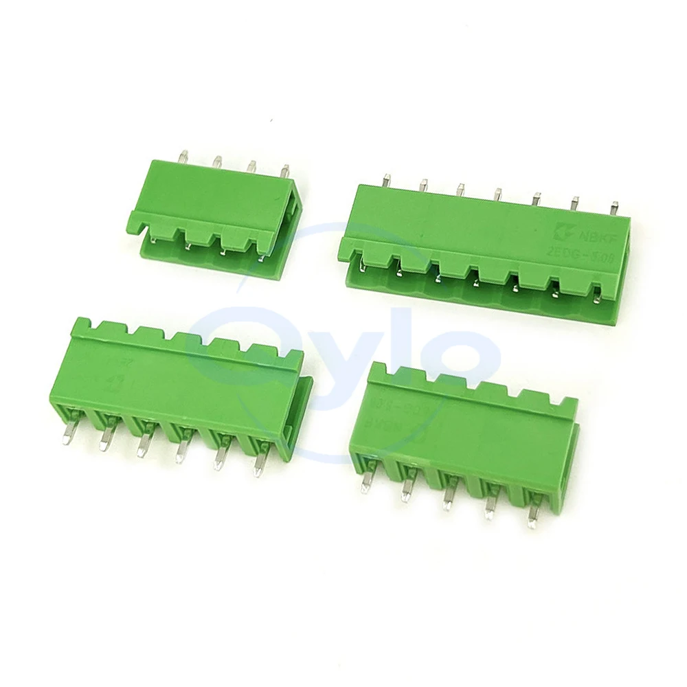 (1 pcs) KF 2EDGV Plug-in Terminal Block 5.08mm 15EDGV Straight Pin Socket 2~24P DG2EDGV 5.08