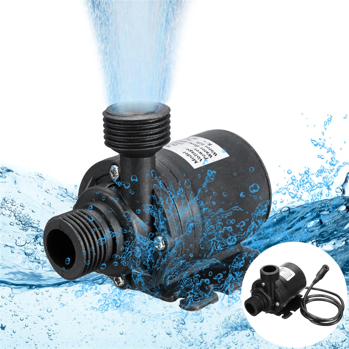 12V 24V DC Low Noise Water Pump 1/2