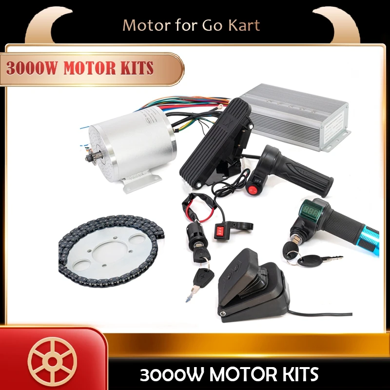 Zestaw do zamiany na rower elektryczny 3000w silnik elektryczny skutera 48V/72V BLDC silnik bezszczotkowy Ebike Kit 3000w regulator przepustnicy