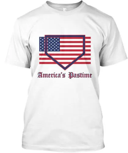 America's Pastime T-Shirt Made in the USA Size S to 5XL