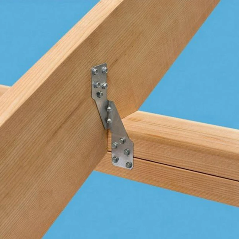 Hurricane Tie Hick Galvanized Hurricane Straps H2.5A Strong Tie Brackets Trusses/Rafters Ties For Wood(25Pcs)