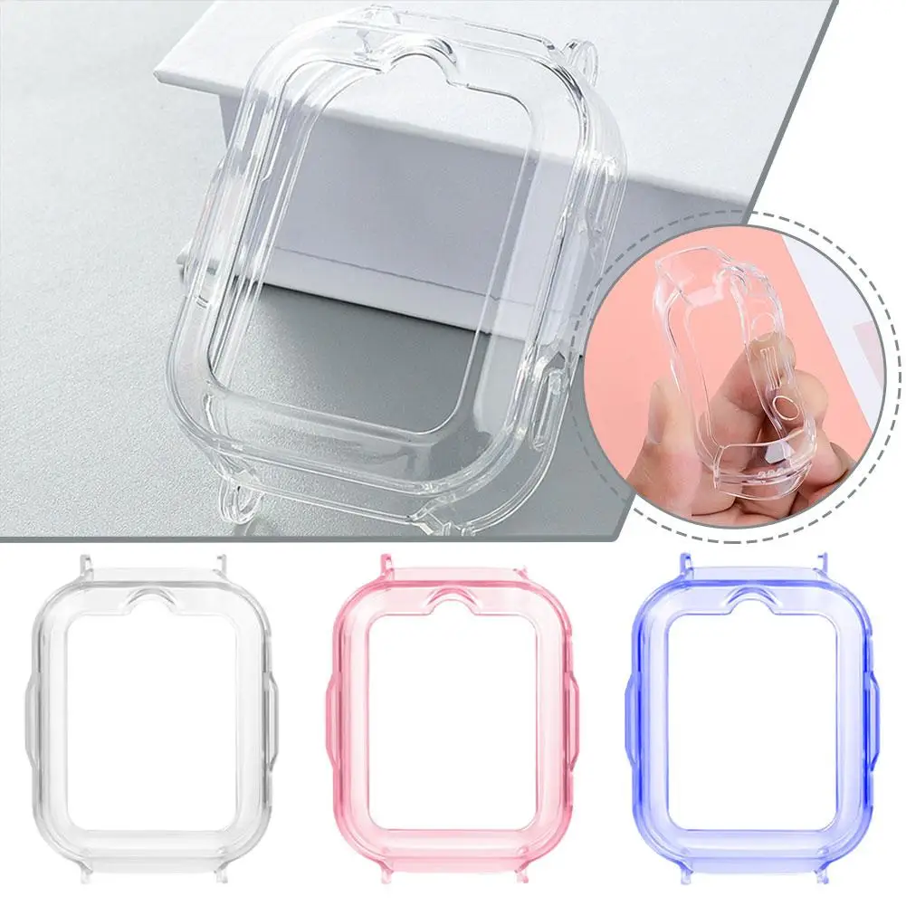 For Huawei Phone Watch KIDS 4 PRO Soft Rubber Transparent Protective Case Cover TPU Watch Case PC Cover