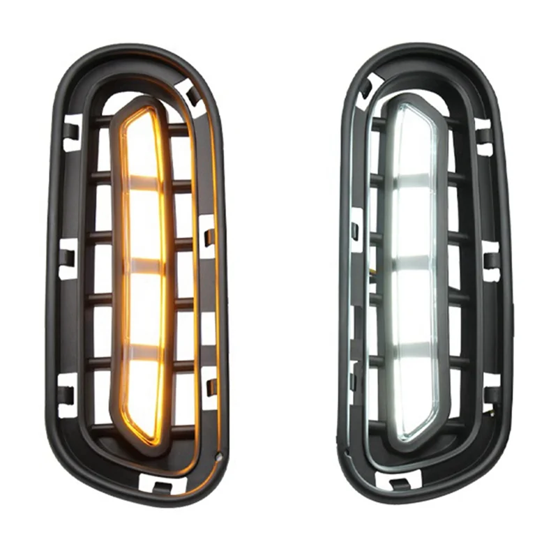 

#553C 1Pair for Kia Stinger 2018-2022 Car DRL Daytime Running Lights (Black)