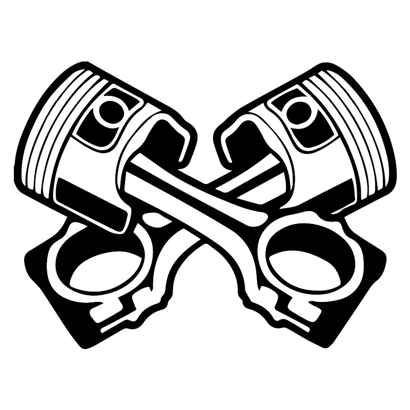 Engine piston pattern Sun protection and waterproof car stickers Motorcycle stickers Creative accessories vehicle supplies