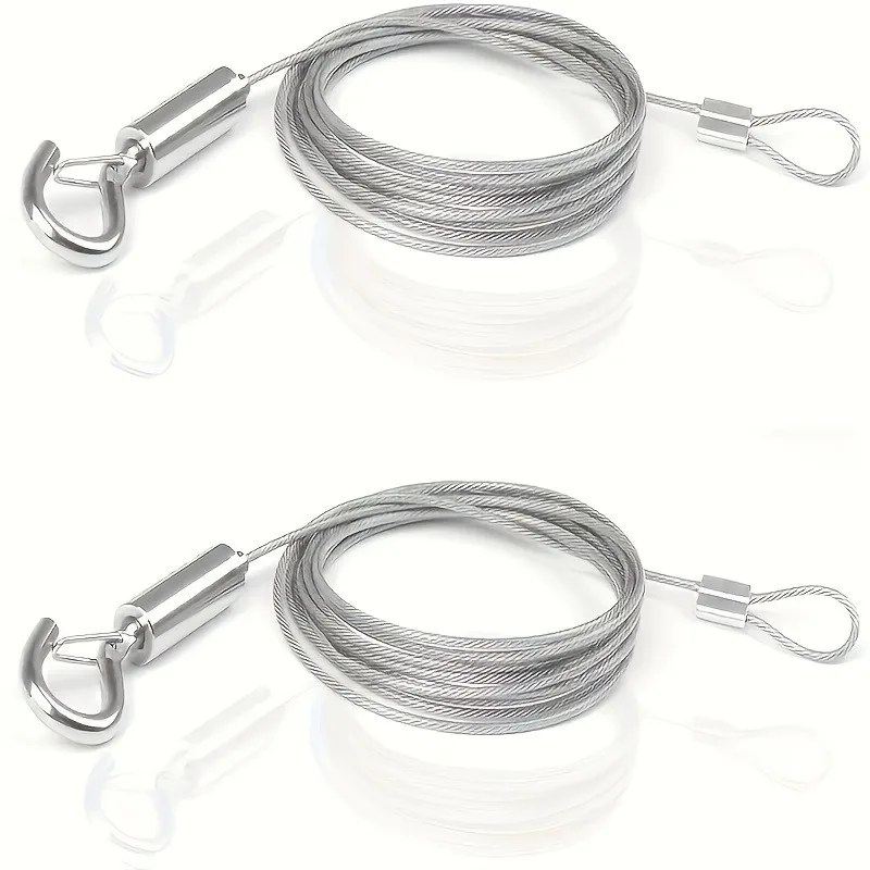 2Pcs Adjustable Rope With Metal Buckle Rustproof Hanging Cord For Curtain Photo Frame Outdoor Crafts
