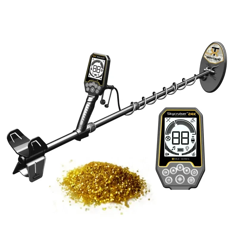 Professional 24K Gold Detector – High-Precision Small-Size Underground Treasure Hunting Tool