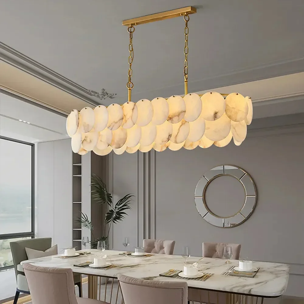 

Modern Natural Marble Living Room Chandeliers For Kitchen Island Pendant Lamps Dinning Room Bedroom Indoor Decor Lustre Fixtures