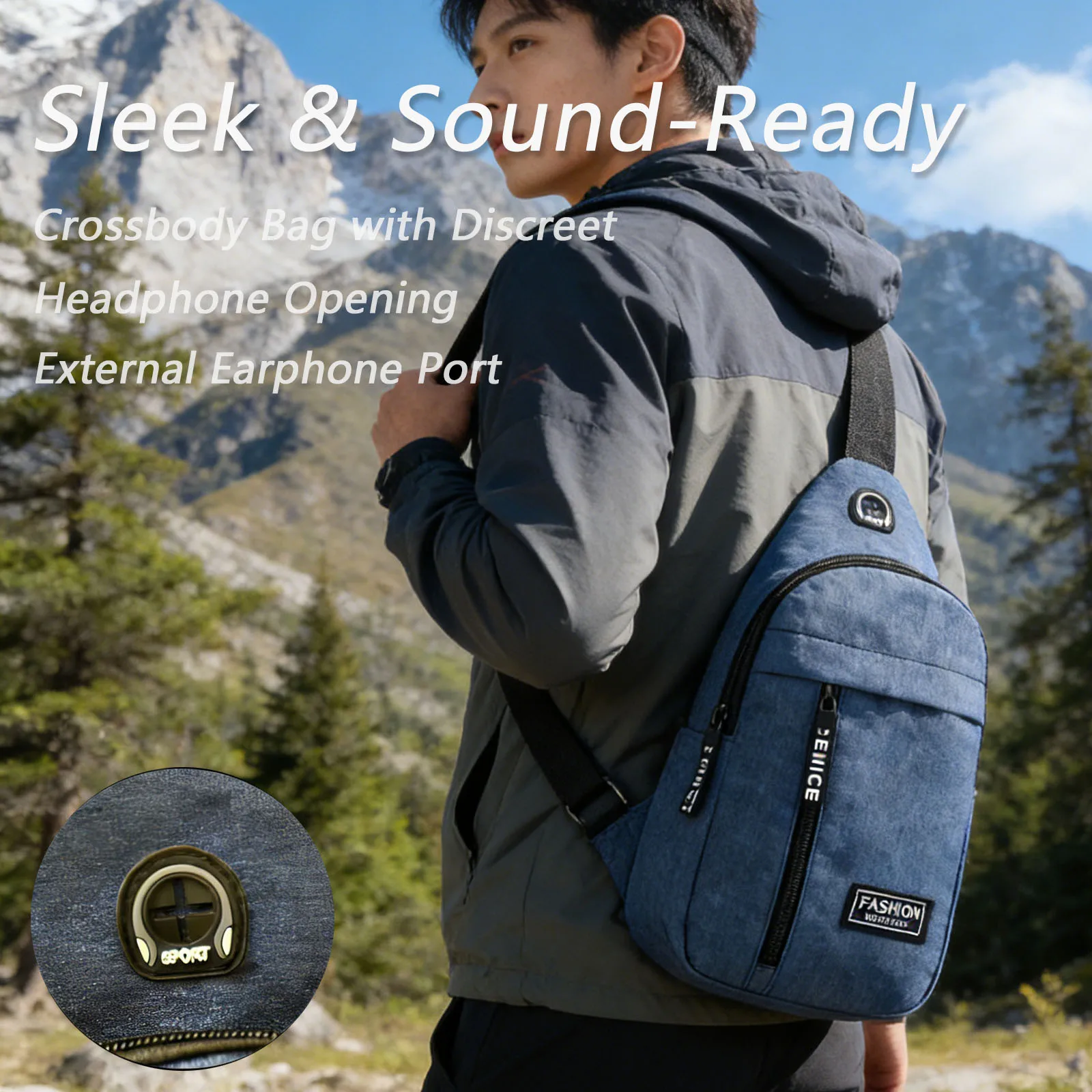 

Multi Functional Cycling Bag Men's Crossbody Bag Single Shoulder Small Shoulder Bag Chest Crossbody Bag