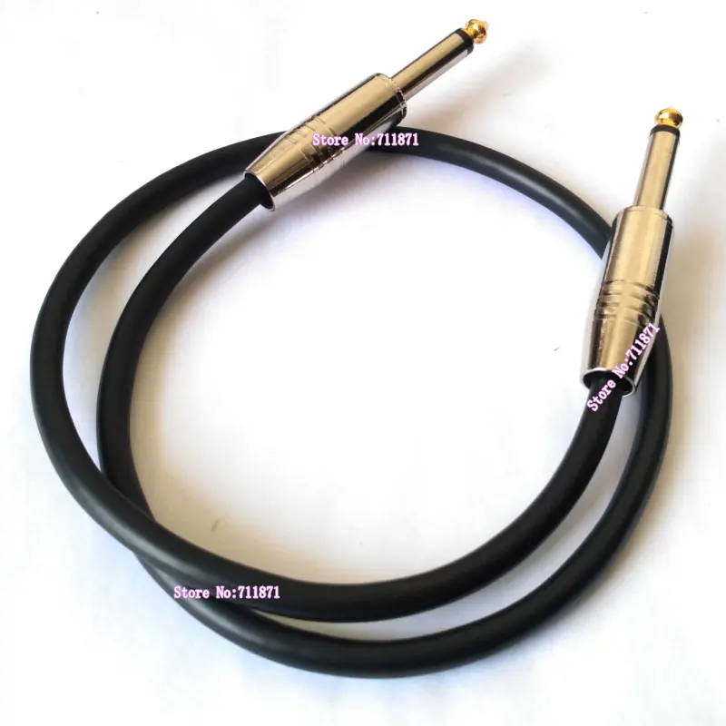 ذكر إلى ذكر كابل خط الصوت ، أحادية TS 6.35 ، سلك سلك الصوت ، 100 سنتيمتر