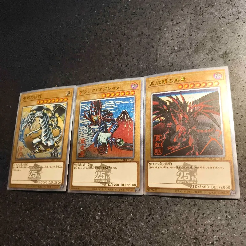 Yu-Gi-Oh! Ukiyo-e Stamp Collection Blue-Eyes White Dragon Red-Eyes Black Dragon Self-made Card Dark Magician Knight Flash Card