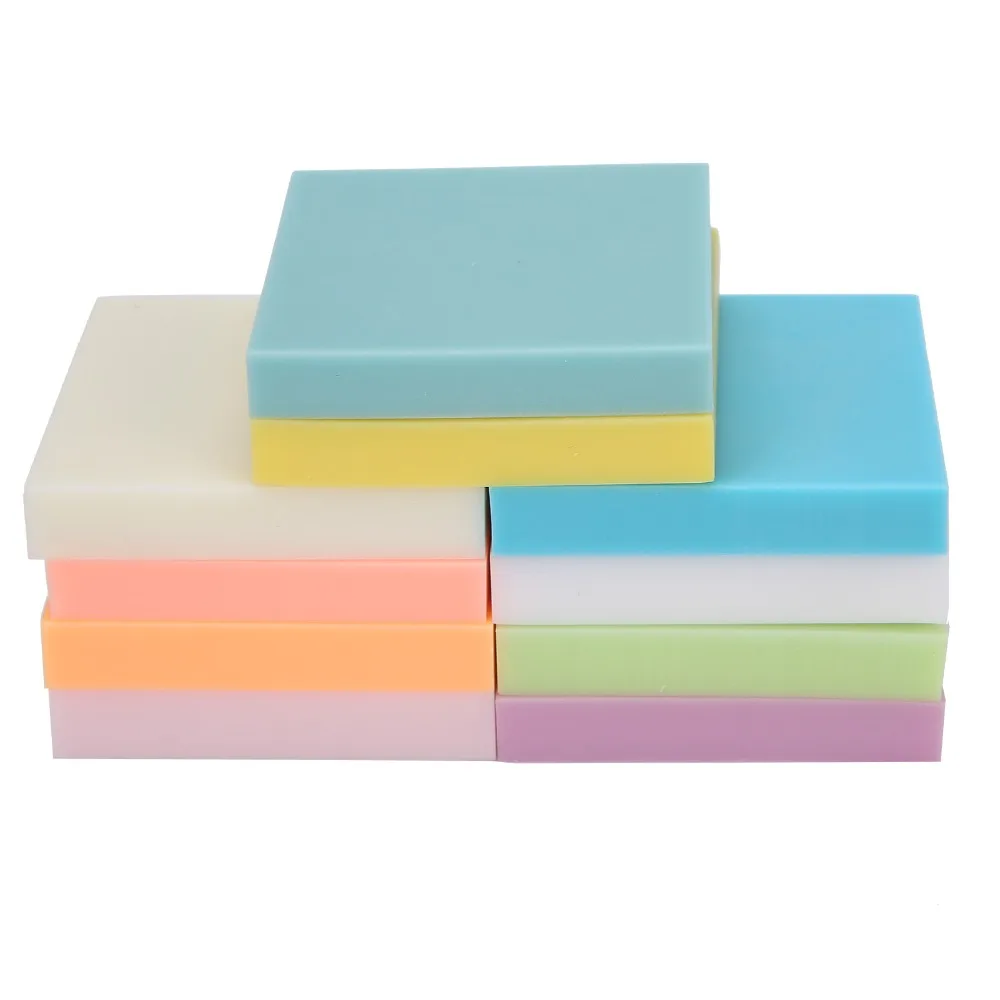 

10pcs Seal Soft Rubber Carving Blocks Rubber Multicolor Stamp Making Kit Easy to Carve Square DIY Stamp Blocks Hand Stamps