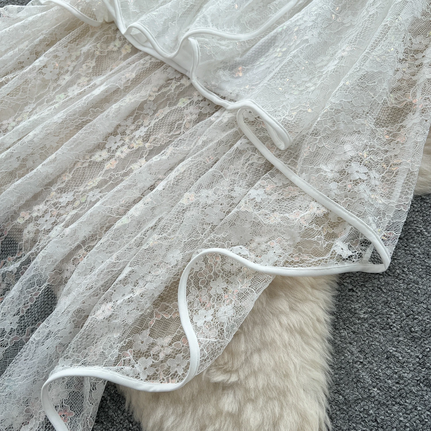 فستان أنيق عتيق مطرز بدون حمالات أنيق على الموضة الكورية بوهو فستان الشمس للنساء #4