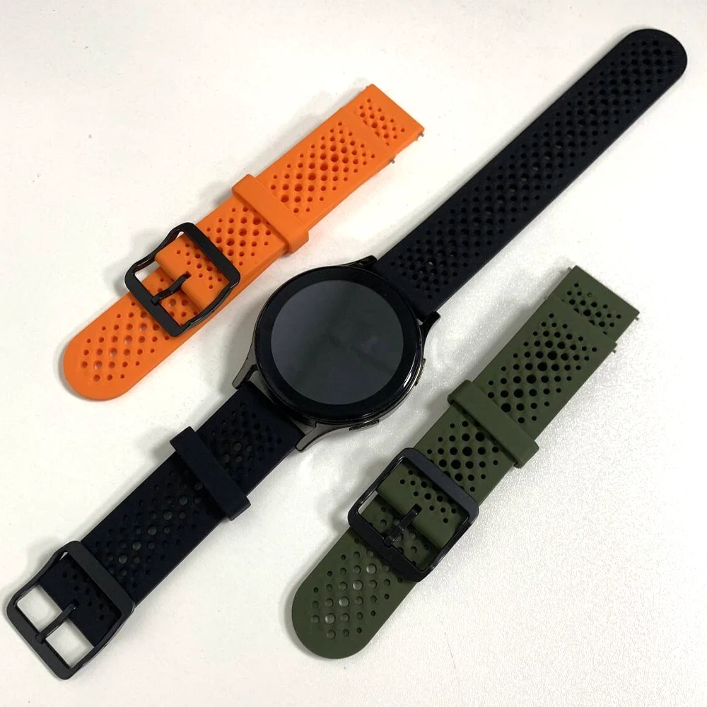 Cinturino sportivo traspirante in silicone da 22 mm per COLMI P86 P82 P81 V76 V68 M42 C81 I30 Bracciale per Xiaomi Watch S4 Cinturini da polso per esterni