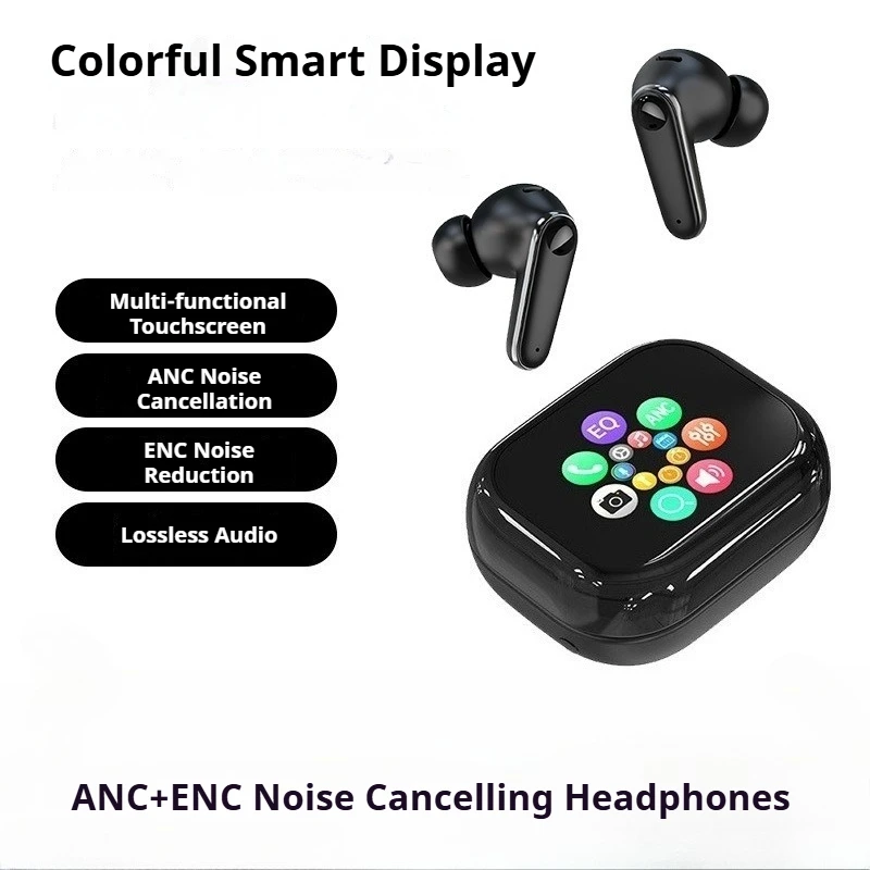 

TWS Bluetooth 5.4 Earphones In-Ear Earphones ANC ENC Hi-Fi Bass Boost Dynamic Drive Smart Screen daily music Earbuds Headphones