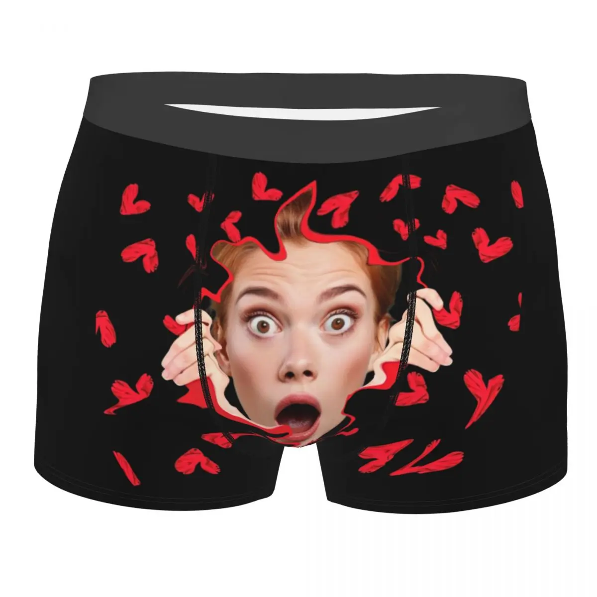 

Custom Valentine's Day Gift For Husband Gift For Dad Boxer Shorts For Homme Printed Underwear Panties Briefs Stretch Underpants