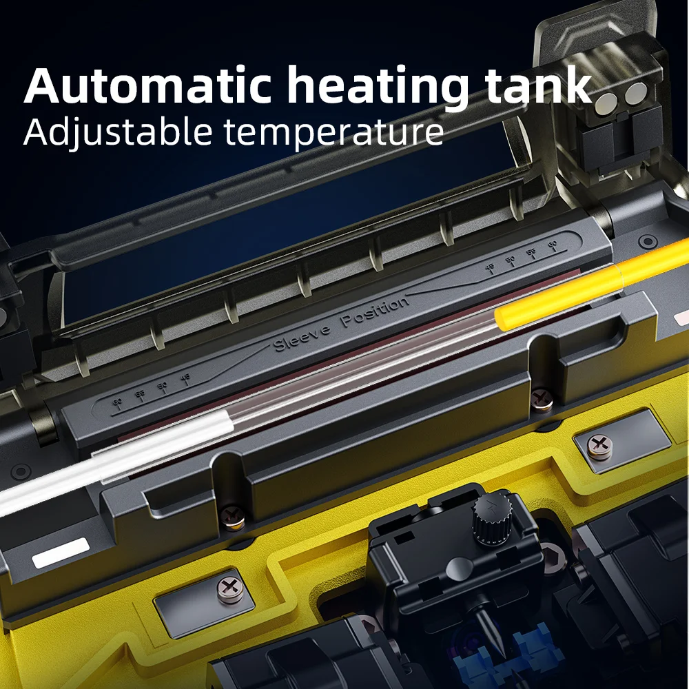 Splicer de fusão de fibra óptica SAIXIAN, máquina de derretimento quente de alta precisão A-87S totalmente automática, tronco de acoplamento de fibra óptica
