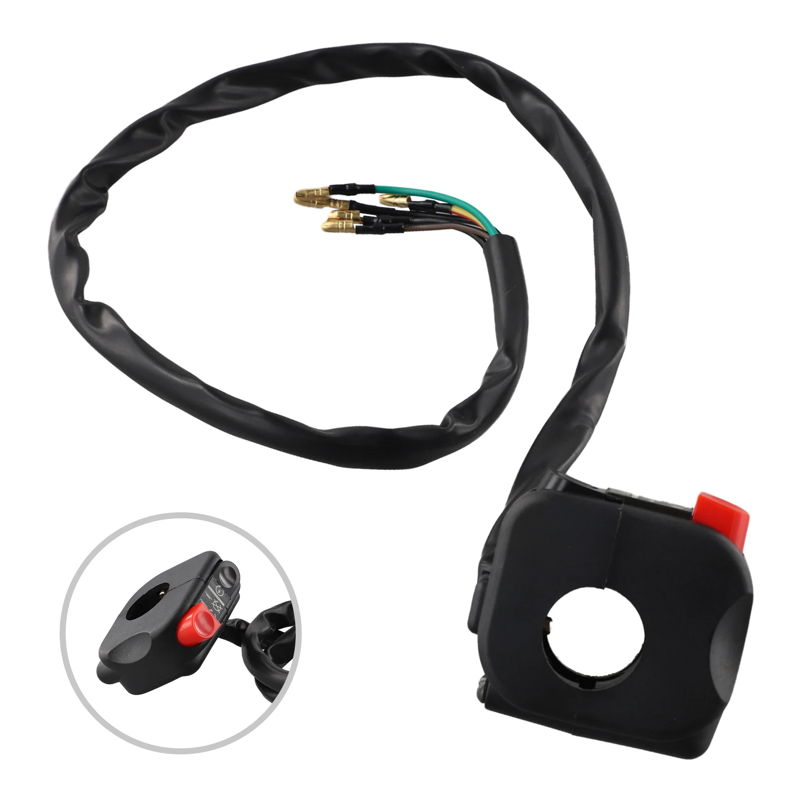 Motorcycle Ignition Coil Kill Stop Switch For ATV 7/8\