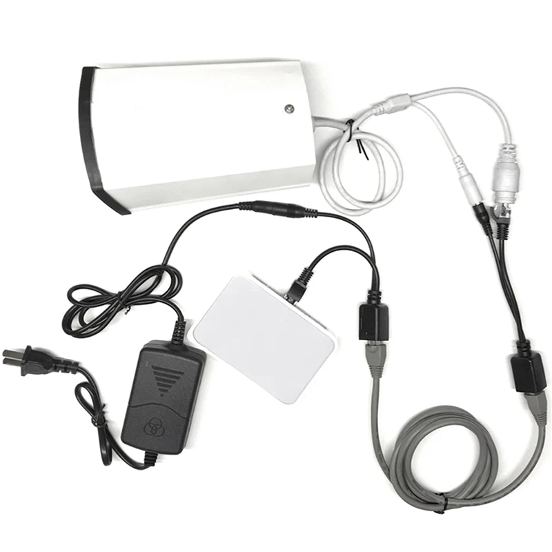 POE Power Over Ethernet Cabo Adaptador, POE Splitter, Módulo de Alimentação para Câmera IP, 12V Injector, 1 Par
