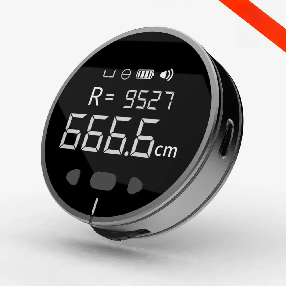 Portable Rolling Electronic Ruler, High Precision Curve & Straight Distance Measuring Tool for Room Measurement