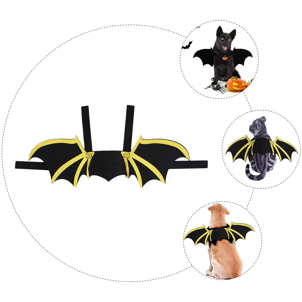 

Pet Harness Bat Costume for Dog Dragon Wings Halloween Decor Costumes Apparel Decorate