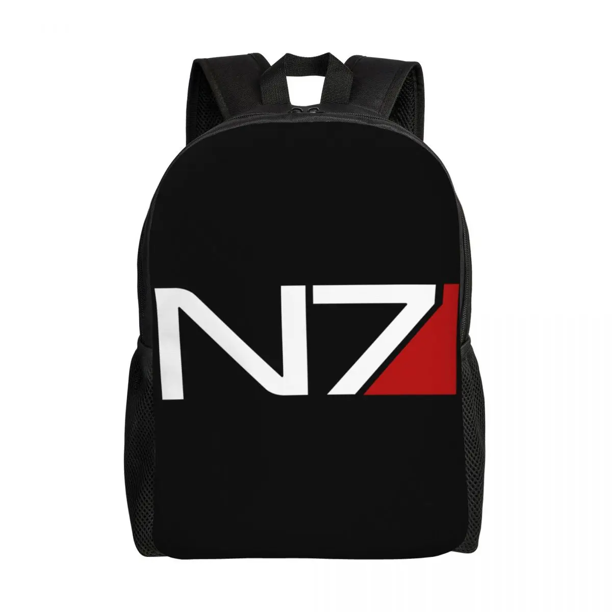 

Personalized Video Game Mass Effect N7 Backpack Men Women Fashion Bookbag for School College Bags