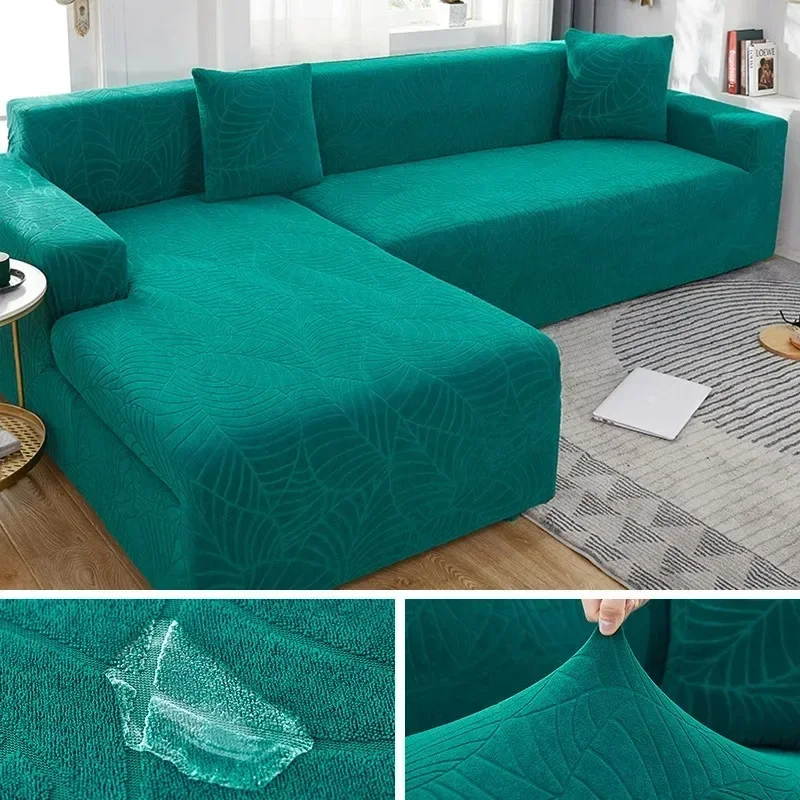 Thicken Jacquard Sofa Cover for Living Room Elastic Thick Sofa Cover 1/2/3/4 Seater L-shaped Corner Sofa Cover