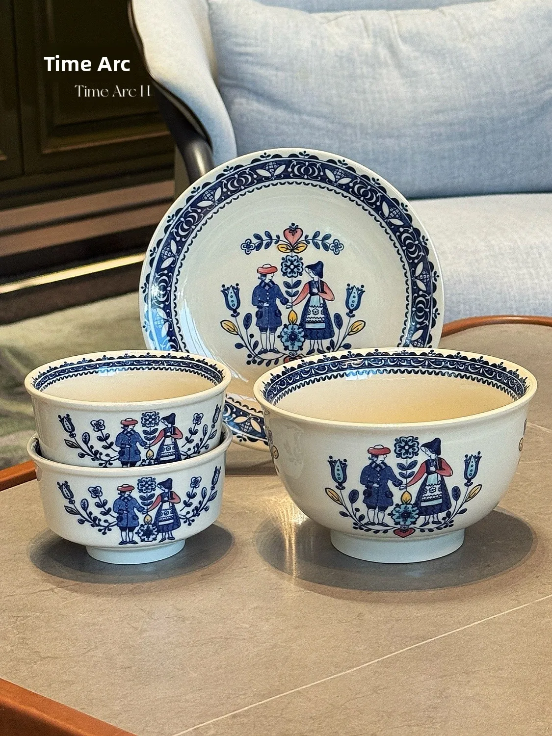 

Ручная роспись Cerc Western Dinner Plate Рисовая миска Миска для супа и лапши Fairy T Книга с картинками Johnson Br Antique Sle