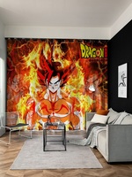 3D Anime Dragon Ball  Cartoon Room Window Curtains Drapes Set Shading and Heat Insulation Curtain for Boy Christmas Gift