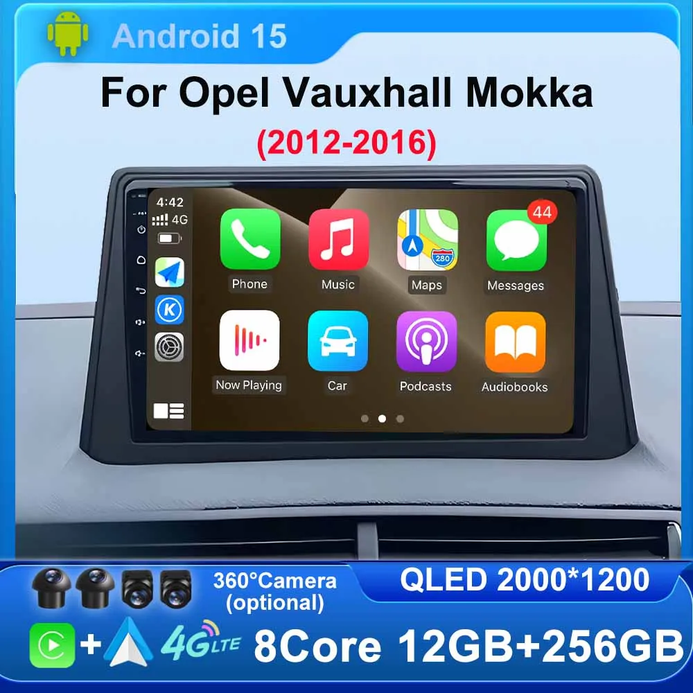 

Android15 for Opel Vauxhall Mokka 2012 - 2016 For Buick Encore 2013 - 2019 Car Radio GPS Multimedia Video Player 4G WIFI Carplay