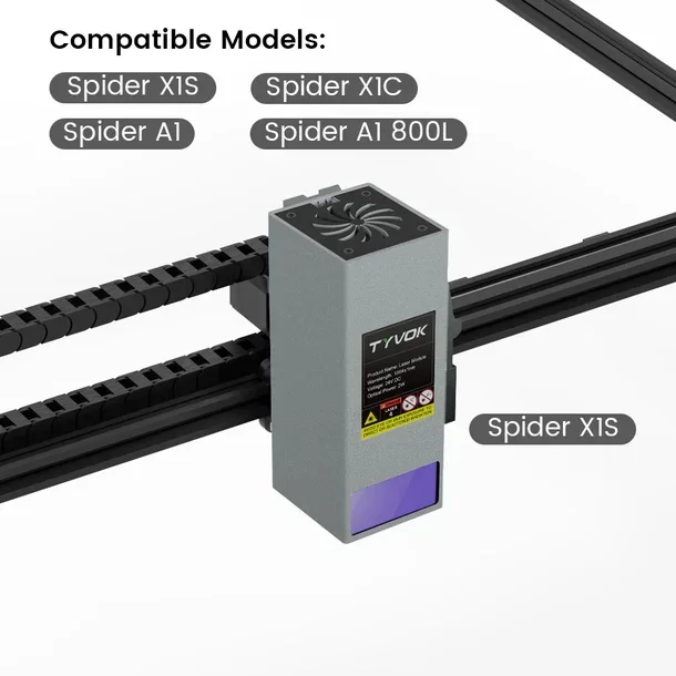 Tyvok 2W Infrared Laser Module Ultra Fine Laser Dot 1064nm Laser Engraving Machine Accessories for Metal and Plastic Engraving