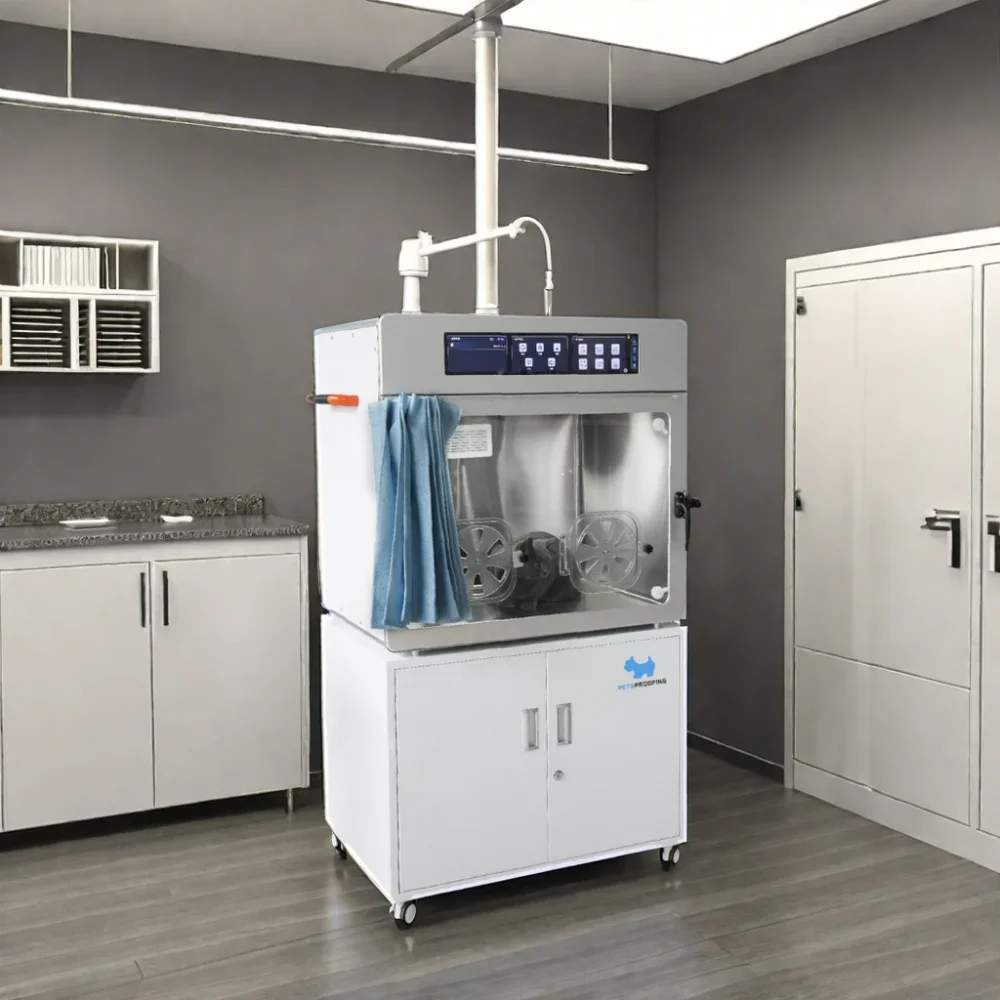 for Hospital Clinic vet supplies equipment warm blue light system full touch screen customized veterinary ICU incubator cage