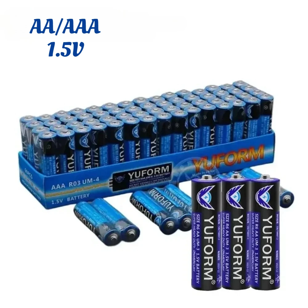 AA Battery 1.5V AAA Disposable Carbon Battery for Led Light Toy Mp3 Camera Flash Razor CD Player Wireless Mouse Keyboard