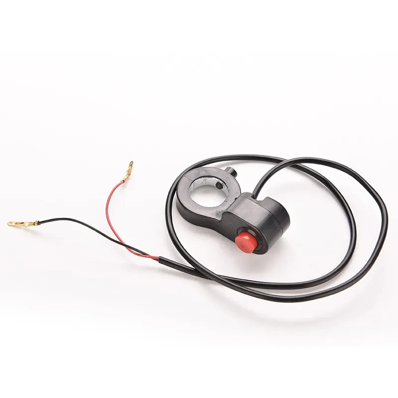 1pc 7/8" 22mm Universal Handlebar Horn Kill Switch Wire For Motorcycle E-Bike Scooter ATV Control Replacement Spare Accessories image 4